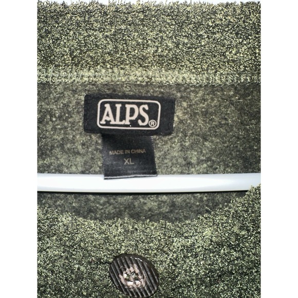 ALPS‎ Women's Moss Green Cardigan Fuzzy Sweater EUC Size XL - Picture 4 of 8